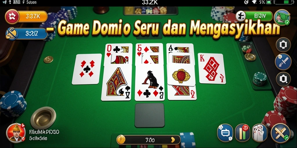Tampilan gameplay seru dalam 33ZK dengan aksi domino mendebarkan.
