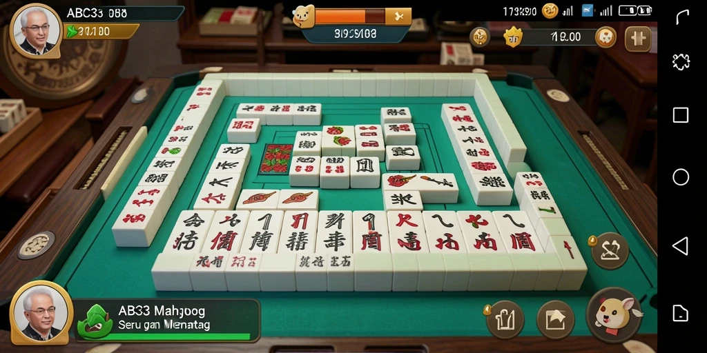 Tangkapan layar permainan <strong>ABC33</strong> menampilkan pengalaman Mahjong yang menantang.