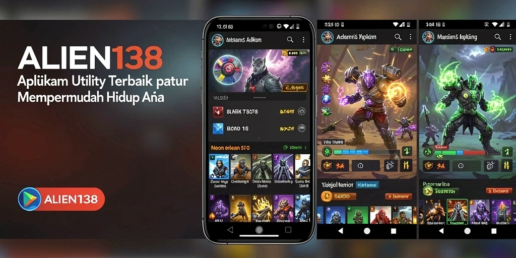 Screenshoot utama yang menunjukkan fitur canggih ALIEN138.