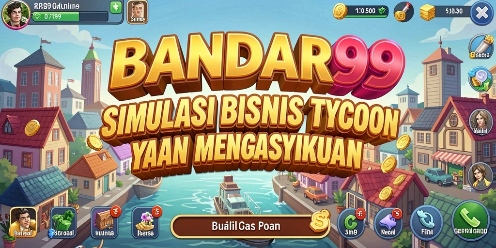 Tampilan menarik dari gameplay BANDAR99 perjalanan bisnis Tycoon.