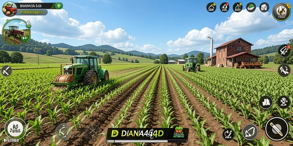 Tampilan menarik dari gameplay DIANA4D yang penuh warna dan interaktif.