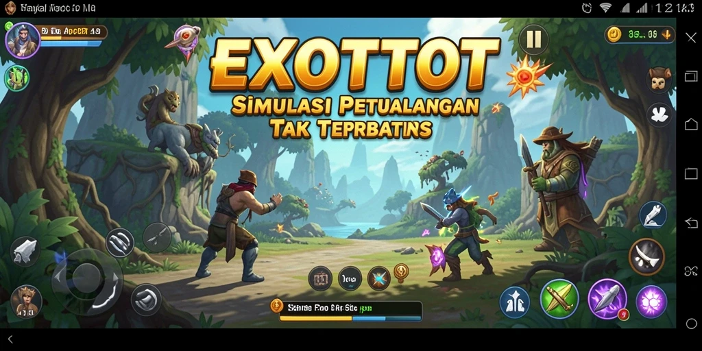 Screenshot EXOTOTO yang menunjukkan aksi gameplay seru dalam simulasi.