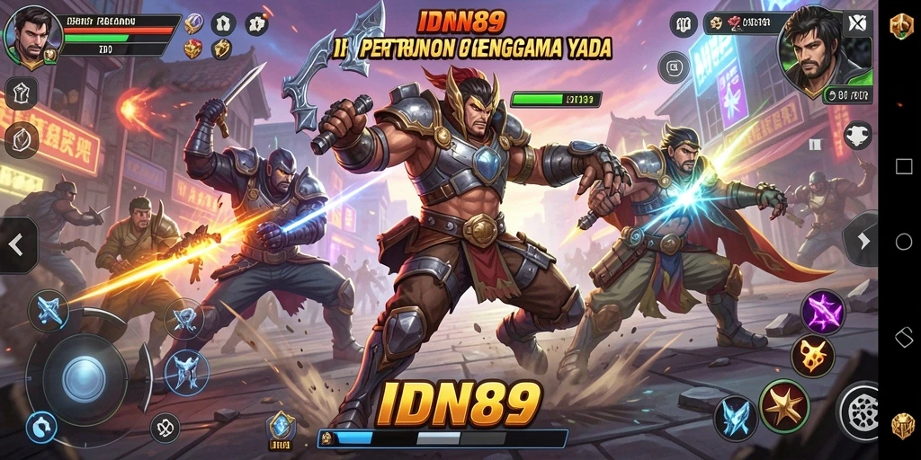 Tampilan gameplay yang menakjubkan dalam pertarungan seru.