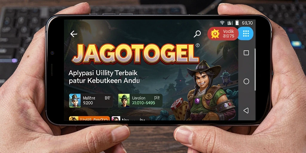 Tampilan antarmuka utama JAGOTOGEL menampilkan berbagai fitur Utility.