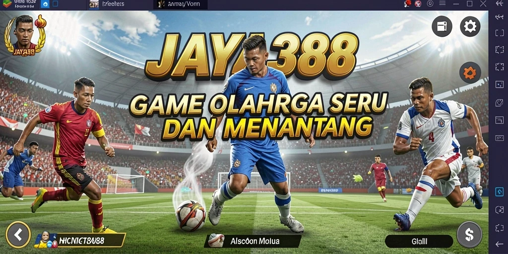Tangkapan layar JAYA388 menunjukkan aksi seru di lapangan olahraga.