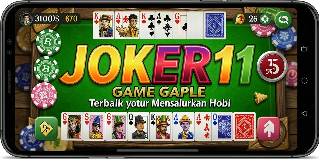 Gambaran gameplay seru dan interaktif dari JOKER11 dalam permainan Gaple.