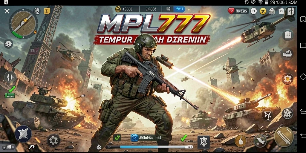 Tampilan gameplay TPS yang mendebarkan dan realistis dari MPL777.