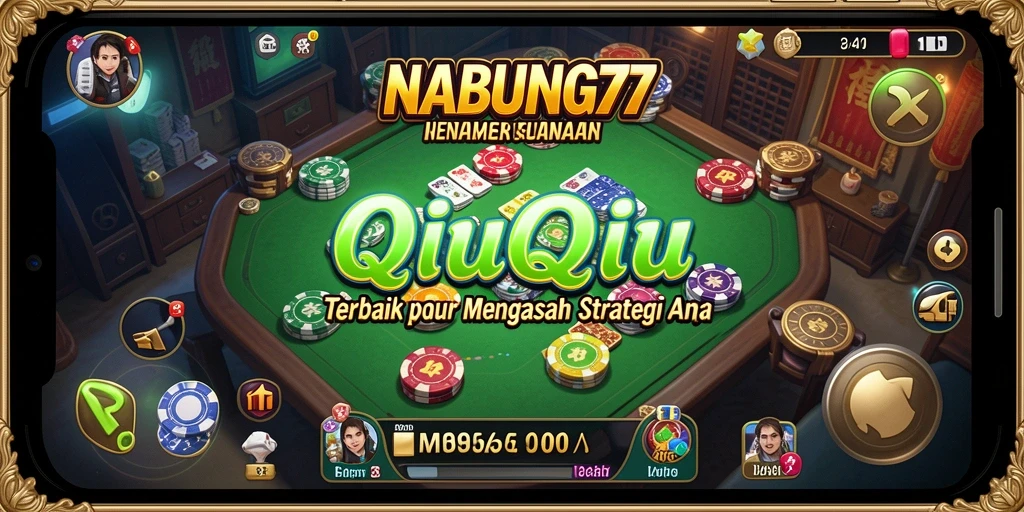 Tampilan gameplay NABUNG77 yang seru dan kompetitif dalam QiuQiu.