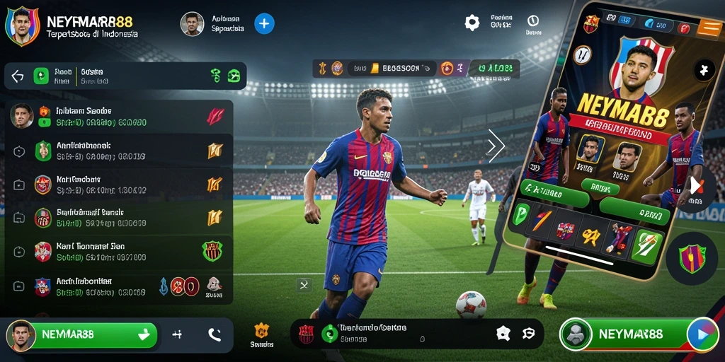 Screenshot NEYMAR88 menampilkan antarmuka taruhan yang menarik.