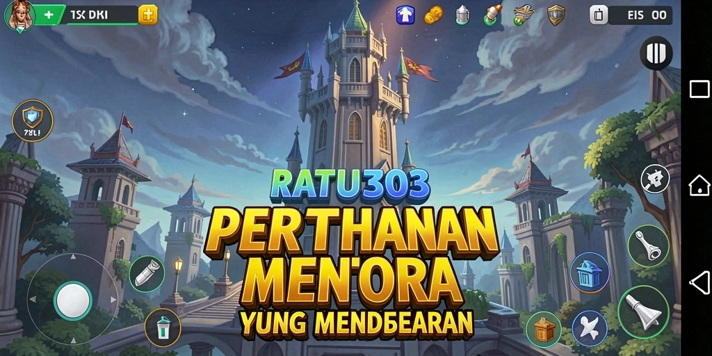 Tangkapan layar gameplay RATU303 menampilkan aksi Tower Defense yang seru.