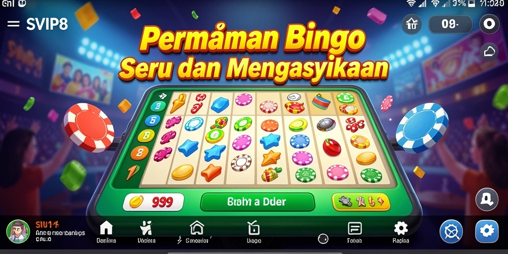 Screenshot gameplay SVIP8 yang menampilkan keseruan bermain Bingo.