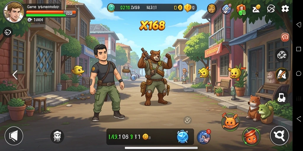 Tampilan gameplay X168 yang menawan dan menarik.